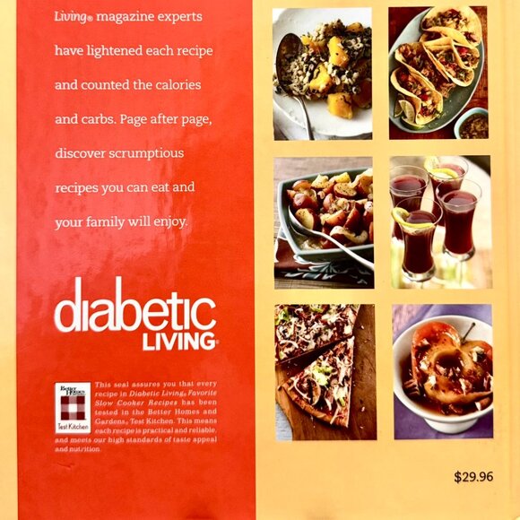 Diabetic Living FAVORITE SLOW COOKER Recipes HC Cookbook Delicious-Slow-Simmered - Picture 3 of 16